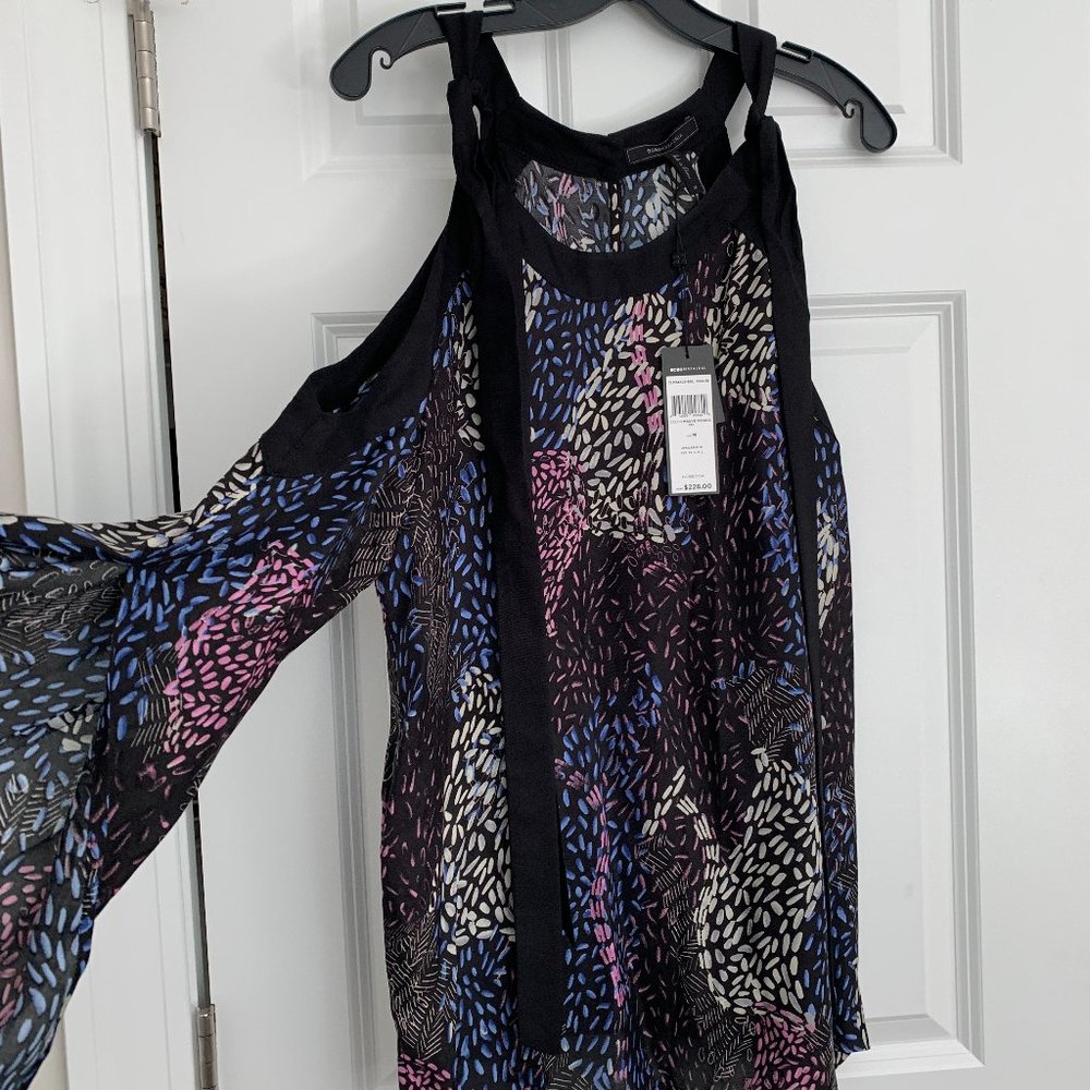 BCBG Cold Shoulder Blouse- brand new- tags on